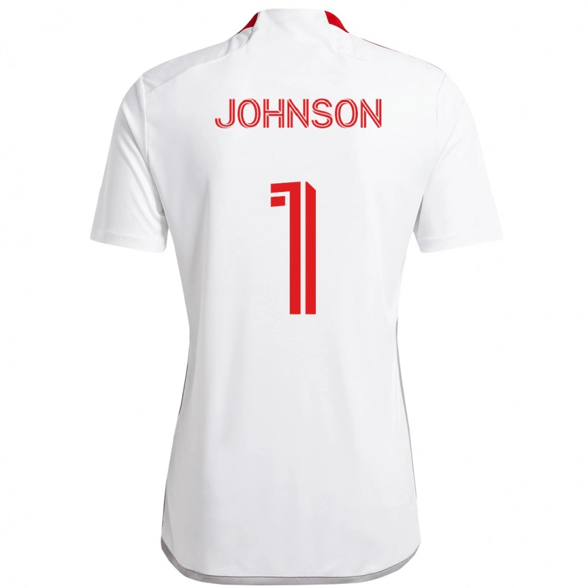 Danxen Damen Sean Johnson #1 Weiß Rot Auswärtstrikot Trikot 2025/26 T-Shirt Österreich