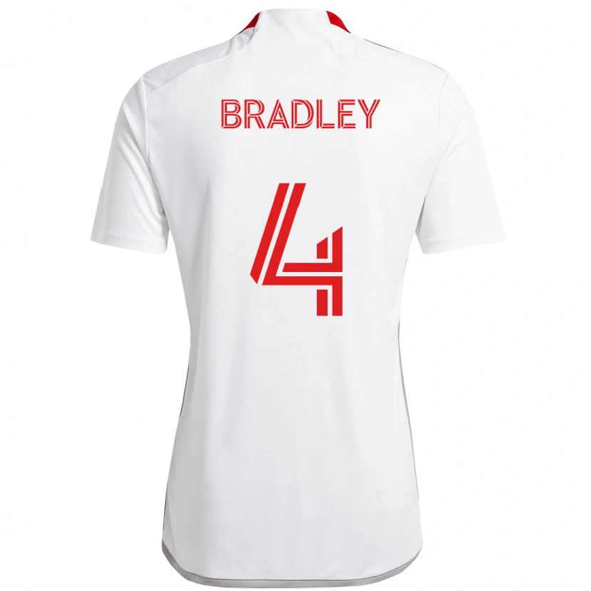 Danxen Damen Michael Bradley #4 Weiß Rot Auswärtstrikot Trikot 2025/26 T-Shirt Österreich
