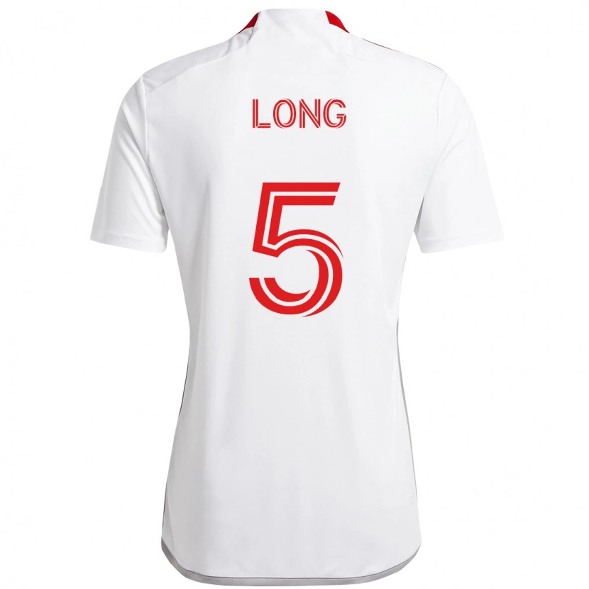 Danxen Damen Kevin Long #5 Weiß Rot Auswärtstrikot Trikot 2025/26 T-Shirt Österreich