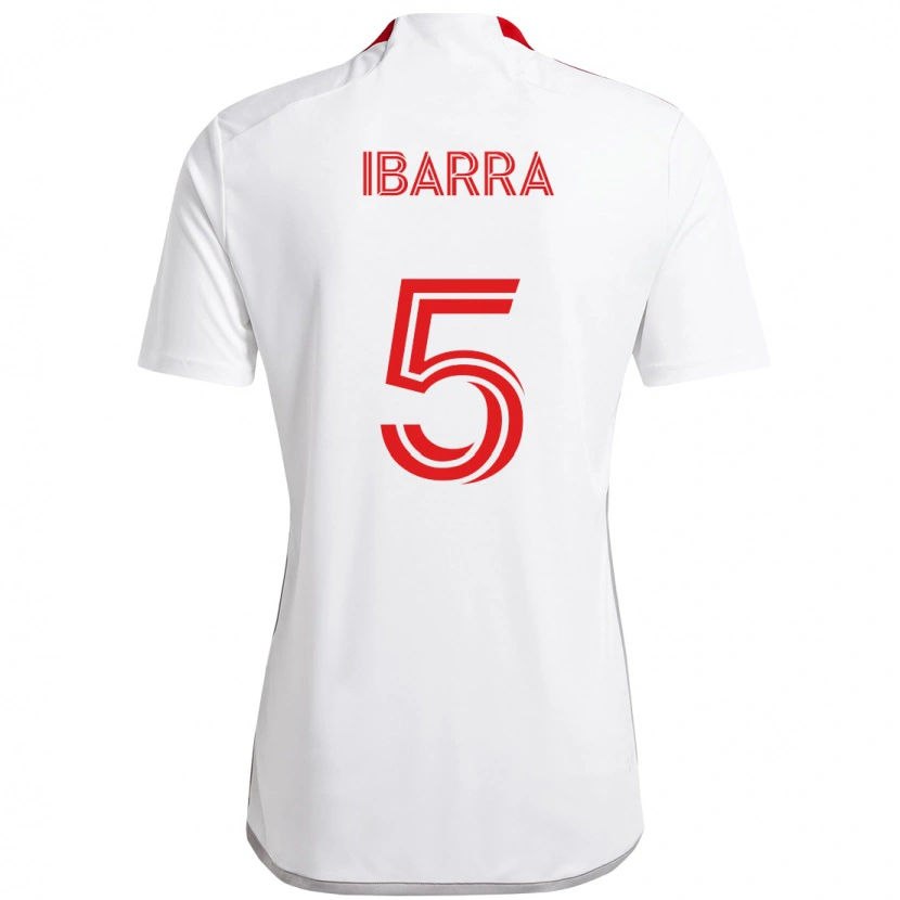 Danxen Damen Franco Ibarra #5 Weiß Rot Auswärtstrikot Trikot 2025/26 T-Shirt Österreich