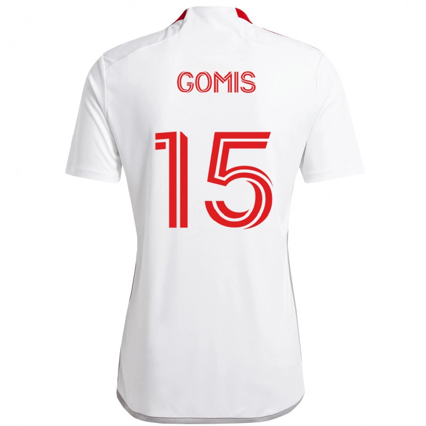 Danxen Damen Nicksoen Gomis #15 Weiß Rot Auswärtstrikot Trikot 2025/26 T-Shirt Österreich