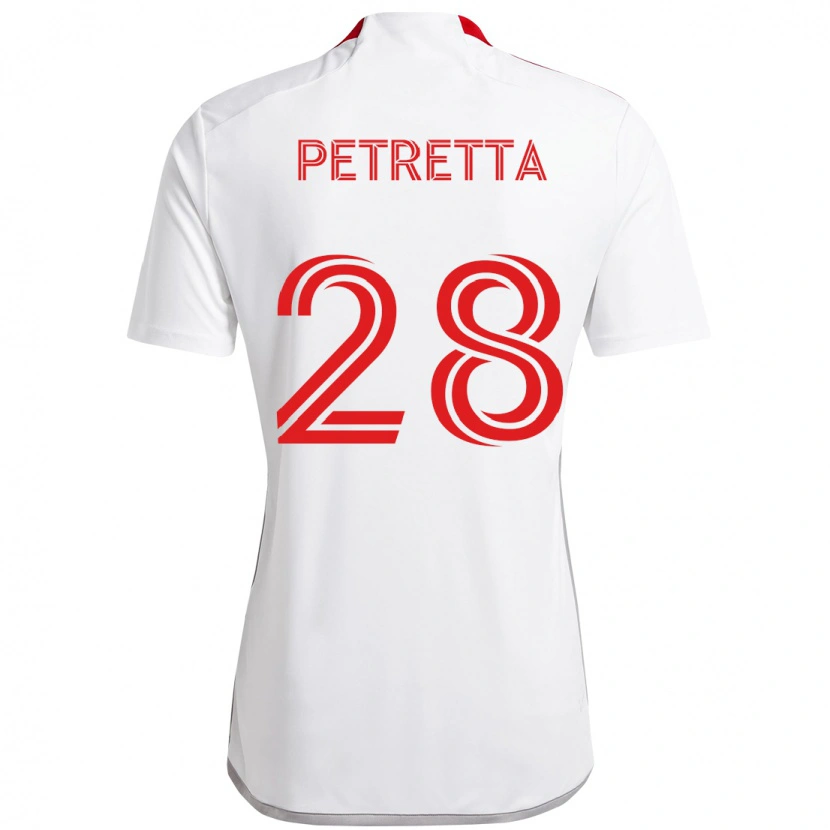 Danxen Damen Raoul Petretta #28 Weiß Rot Auswärtstrikot Trikot 2025/26 T-Shirt Österreich