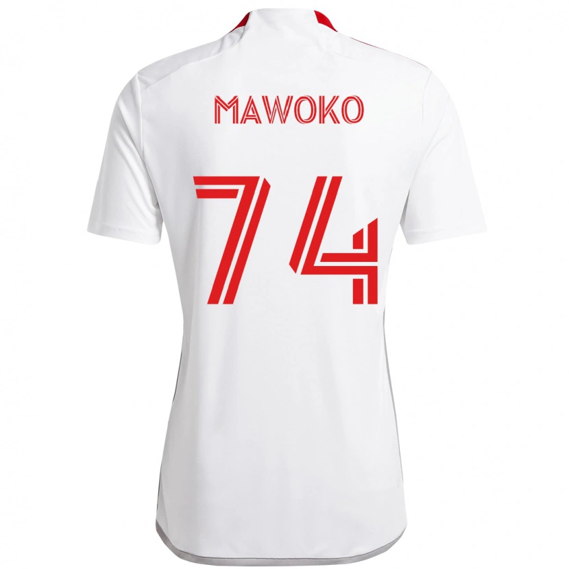 Danxen Damen Kundai Mawoko #74 Weiß Rot Auswärtstrikot Trikot 2025/26 T-Shirt Österreich