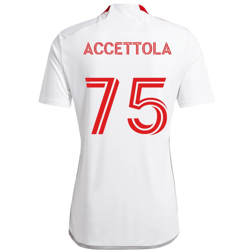 Danxen Damen Luca Accettola #75 Weiß Rot Auswärtstrikot Trikot 2025/26 T-Shirt Österreich