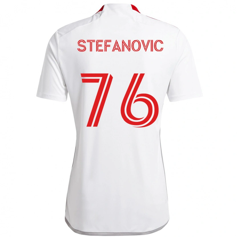 Danxen Damen Lazar Stefanovic #76 Weiß Rot Auswärtstrikot Trikot 2025/26 T-Shirt Österreich
