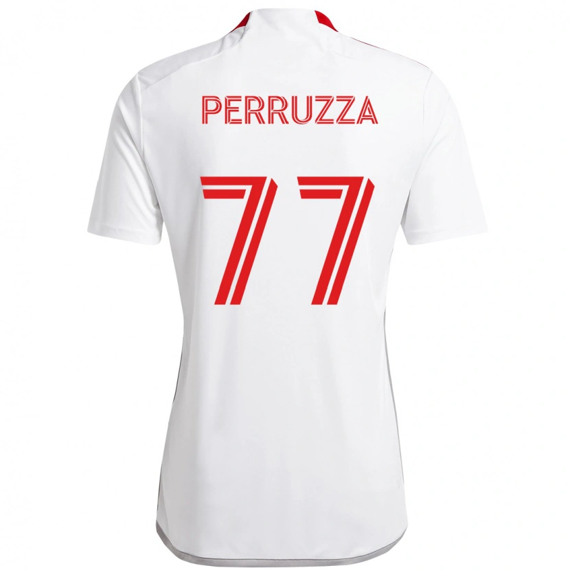 Danxen Damen Jordan Perruzza #77 Weiß Rot Auswärtstrikot Trikot 2025/26 T-Shirt Österreich