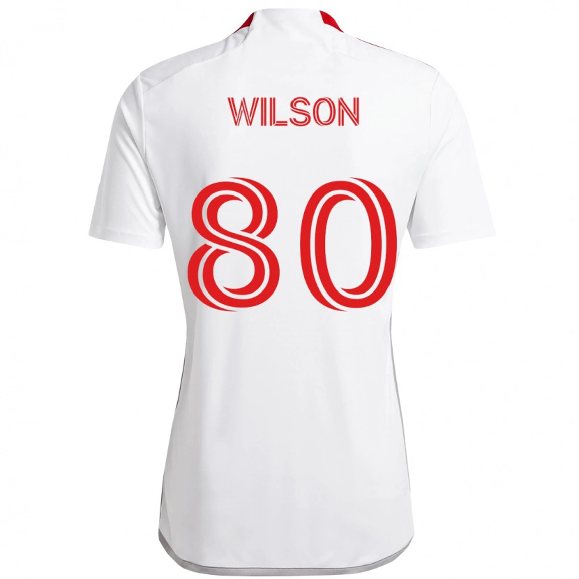 Danxen Damen Shafique Wilson #80 Weiß Rot Auswärtstrikot Trikot 2025/26 T-Shirt Österreich