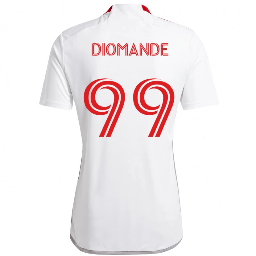 Danxen Damen Adama Diomande #99 Weiß Rot Auswärtstrikot Trikot 2025/26 T-Shirt Österreich