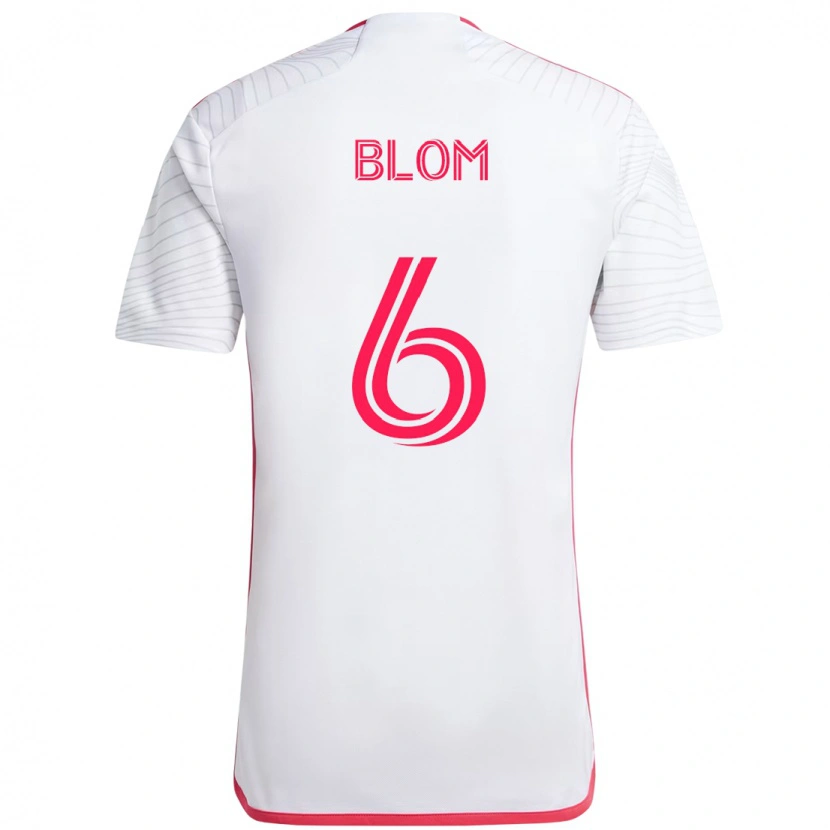 Danxen Damen Njabulo Blom #6 Weiß Magenta Auswärtstrikot Trikot 2025/26 T-Shirt Österreich