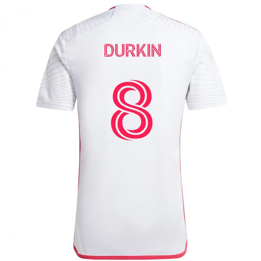 Danxen Damen Chris Durkin #8 Weiß Magenta Auswärtstrikot Trikot 2025/26 T-Shirt Österreich