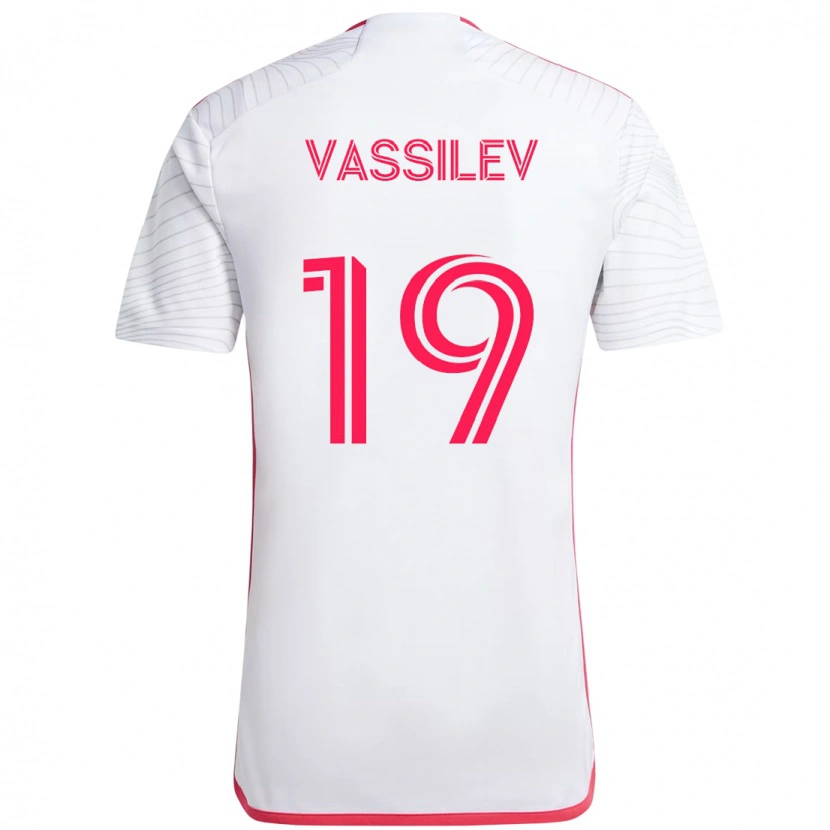 Danxen Damen Indiana Vassilev #19 Weiß Magenta Auswärtstrikot Trikot 2025/26 T-Shirt Österreich