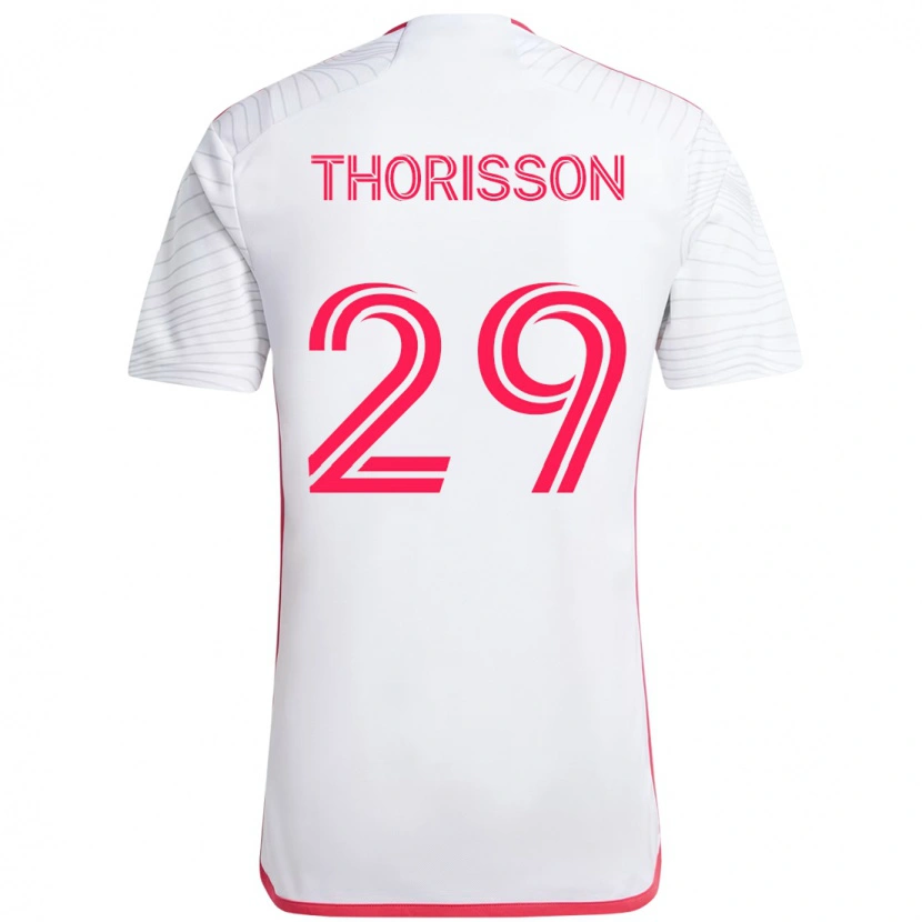Danxen Damen Nökkvi Thórisson #29 Weiß Magenta Auswärtstrikot Trikot 2025/26 T-Shirt Österreich