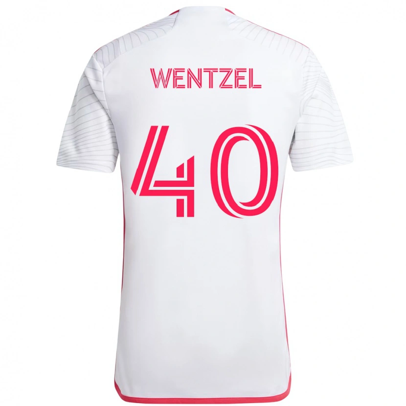 Danxen Damen Michael Wentzel #40 Weiß Magenta Auswärtstrikot Trikot 2025/26 T-Shirt Österreich