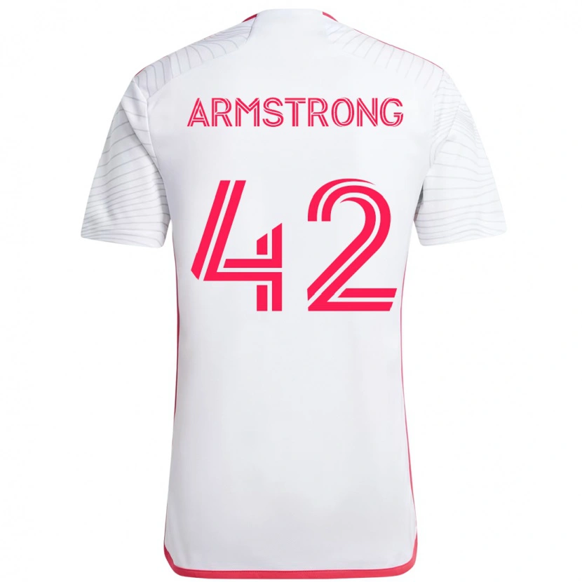 Danxen Damen Ezra Armstrong #42 Weiß Magenta Auswärtstrikot Trikot 2025/26 T-Shirt Österreich