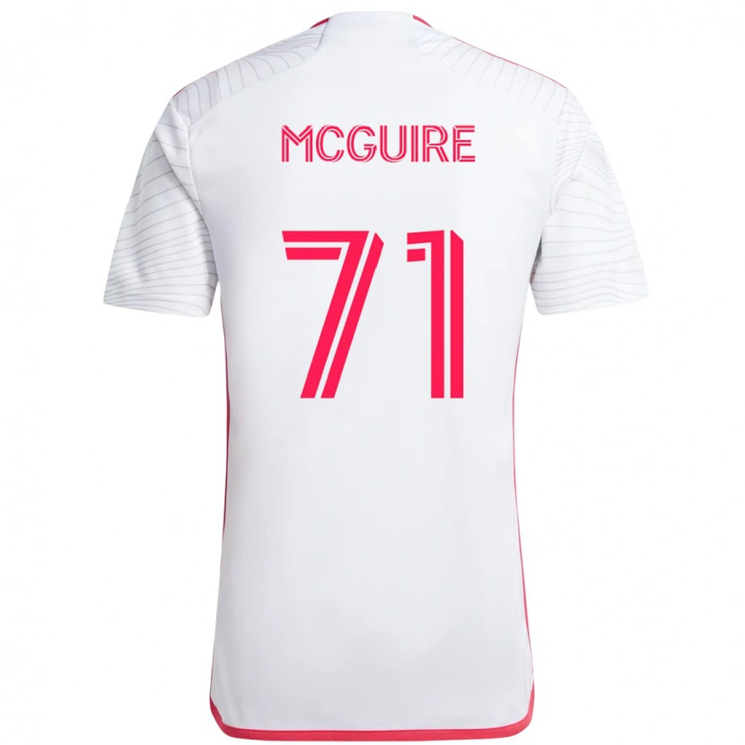 Danxen Damen Nolan Mcguire #71 Weiß Magenta Auswärtstrikot Trikot 2025/26 T-Shirt Österreich