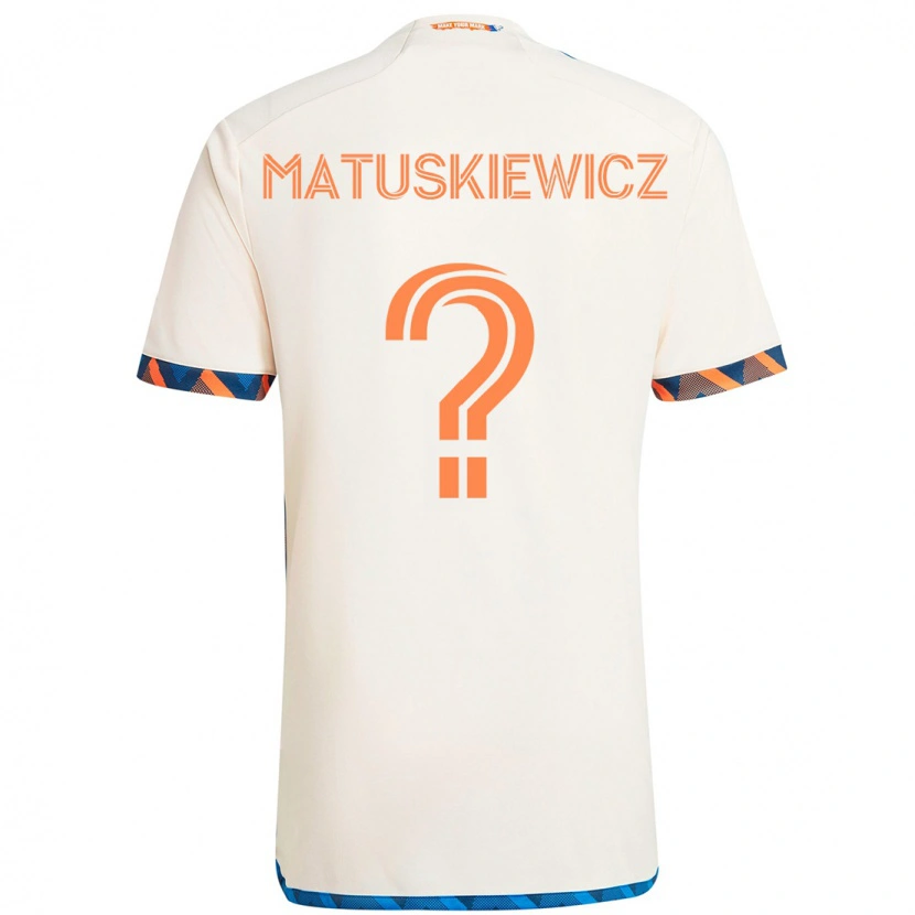 Danxen Damen Lincoln Matuskiewicz #0 Weiß Blau Orange Auswärtstrikot Trikot 2025/26 T-Shirt Österreich