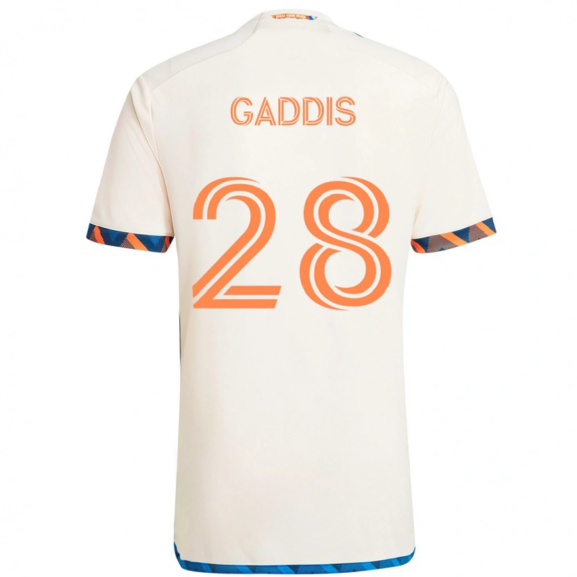 Danxen Damen Raymon Gaddis #28 Weiß Blau Orange Auswärtstrikot Trikot 2025/26 T-Shirt Österreich