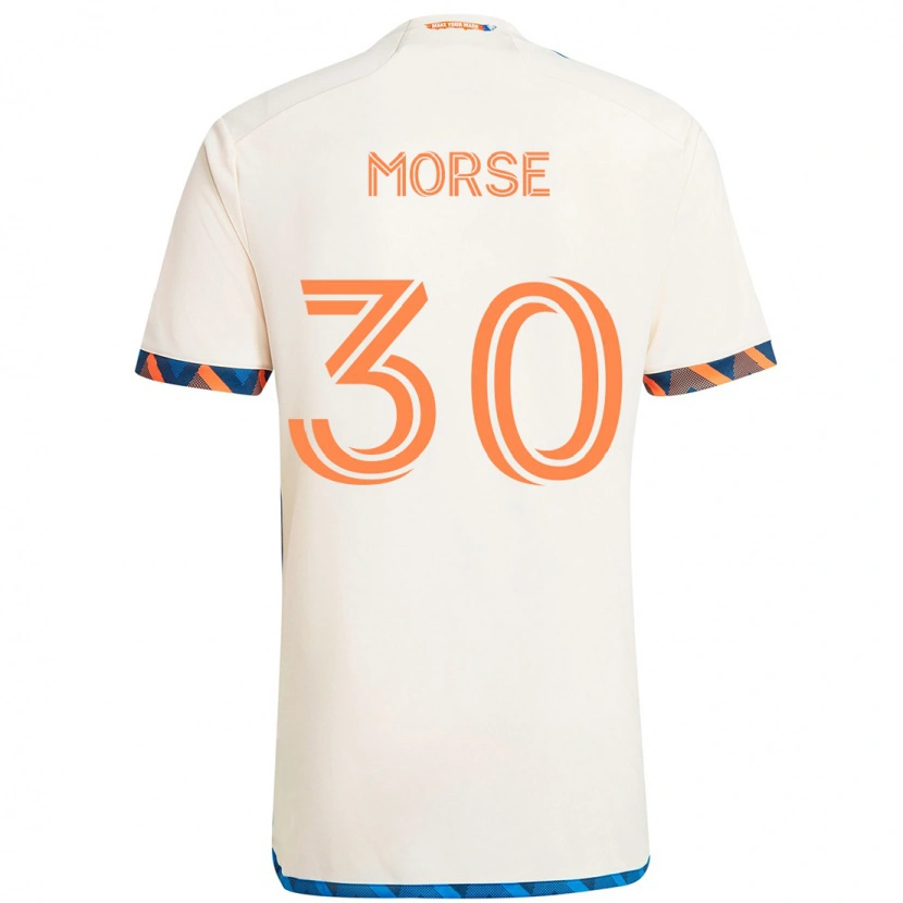 Danxen Damen Hunter Morse #30 Weiß Blau Orange Auswärtstrikot Trikot 2025/26 T-Shirt Österreich