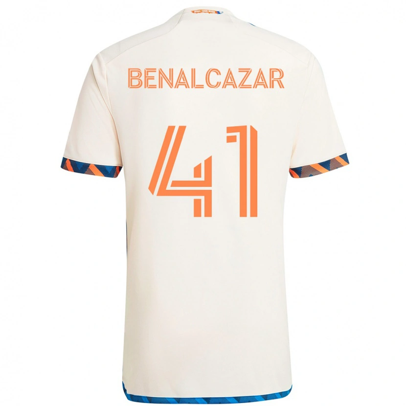 Danxen Damen Nico Benalcázar #41 Weiß Blau Orange Auswärtstrikot Trikot 2025/26 T-Shirt Österreich