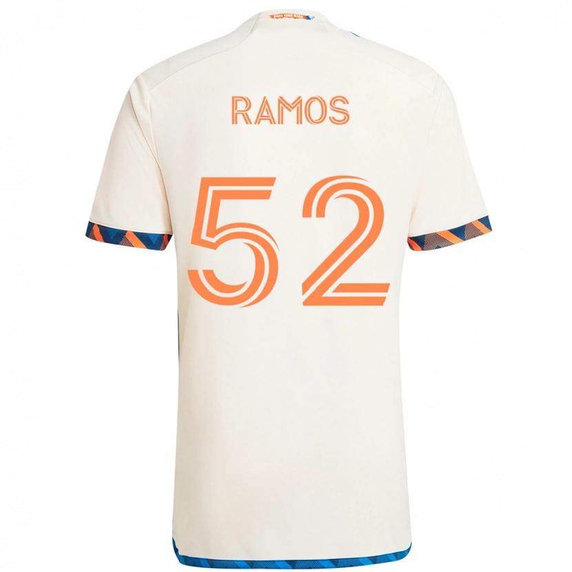 Danxen Damen Yair Ramos #52 Weiß Blau Orange Auswärtstrikot Trikot 2025/26 T-Shirt Österreich