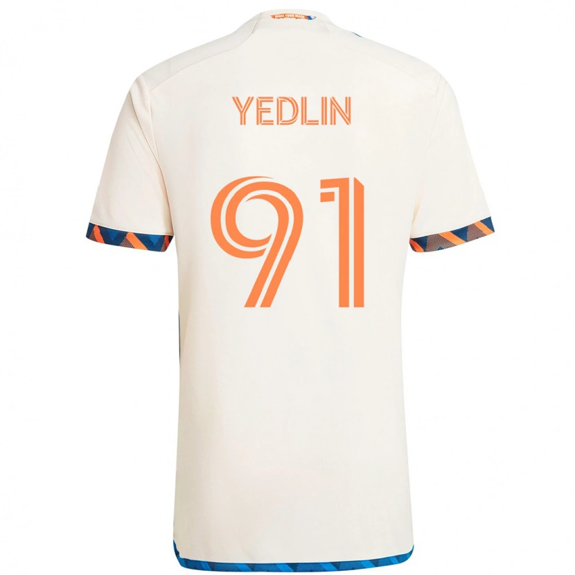 Danxen Damen Deandre Yedlin #91 Weiß Blau Orange Auswärtstrikot Trikot 2025/26 T-Shirt Österreich