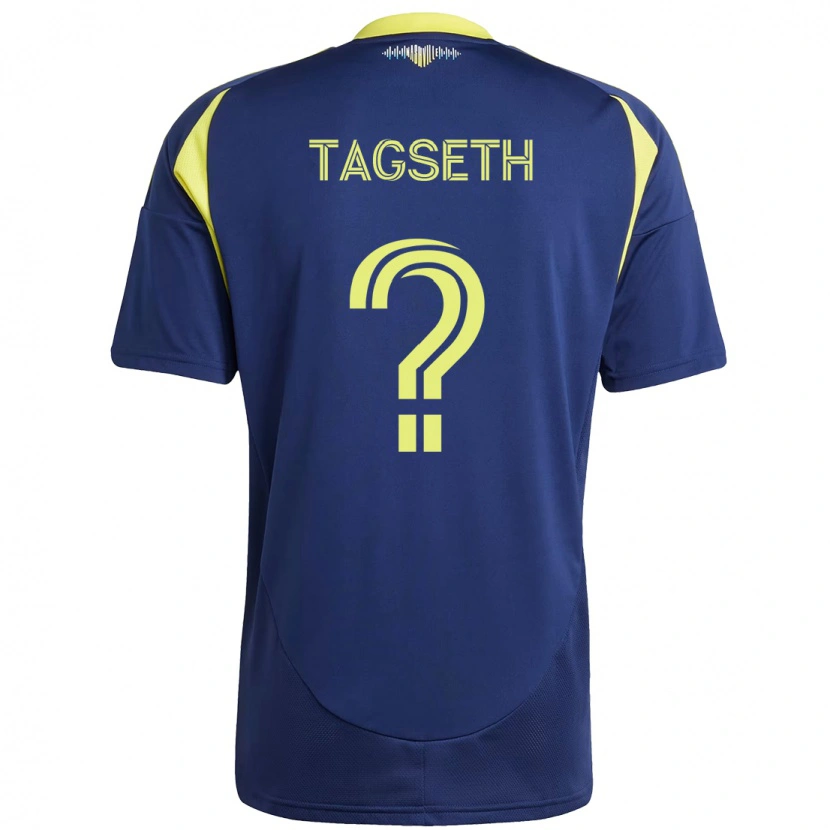 Danxen Damen Edvard Tagseth #0 Marineblau Gelb Auswärtstrikot Trikot 2025/26 T-Shirt Österreich