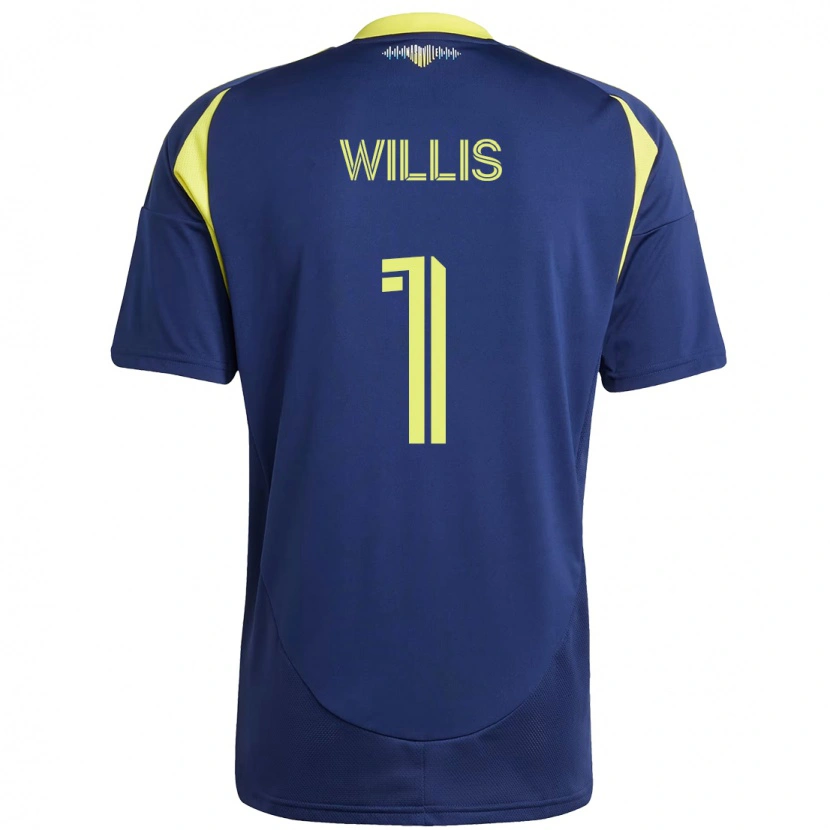 Danxen Damen Joe Willis #1 Marineblau Gelb Auswärtstrikot Trikot 2025/26 T-Shirt Österreich