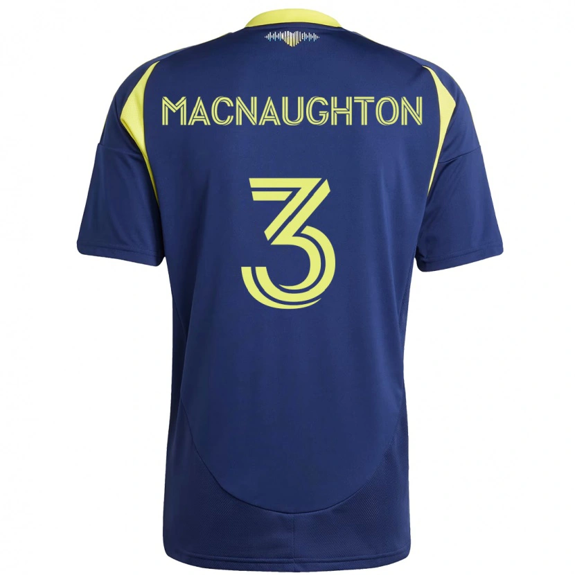 Danxen Damen Lukas Macnaughton #3 Marineblau Gelb Auswärtstrikot Trikot 2025/26 T-Shirt Österreich