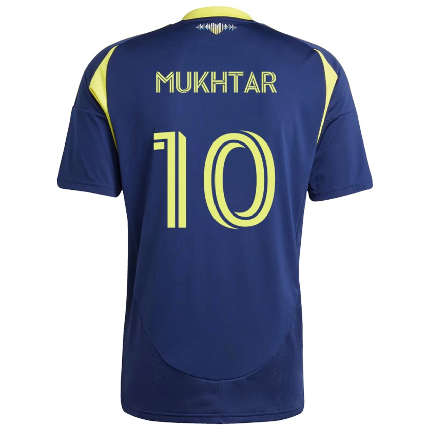 Danxen Damen Hany Mukhtar #10 Marineblau Gelb Auswärtstrikot Trikot 2025/26 T-Shirt Österreich