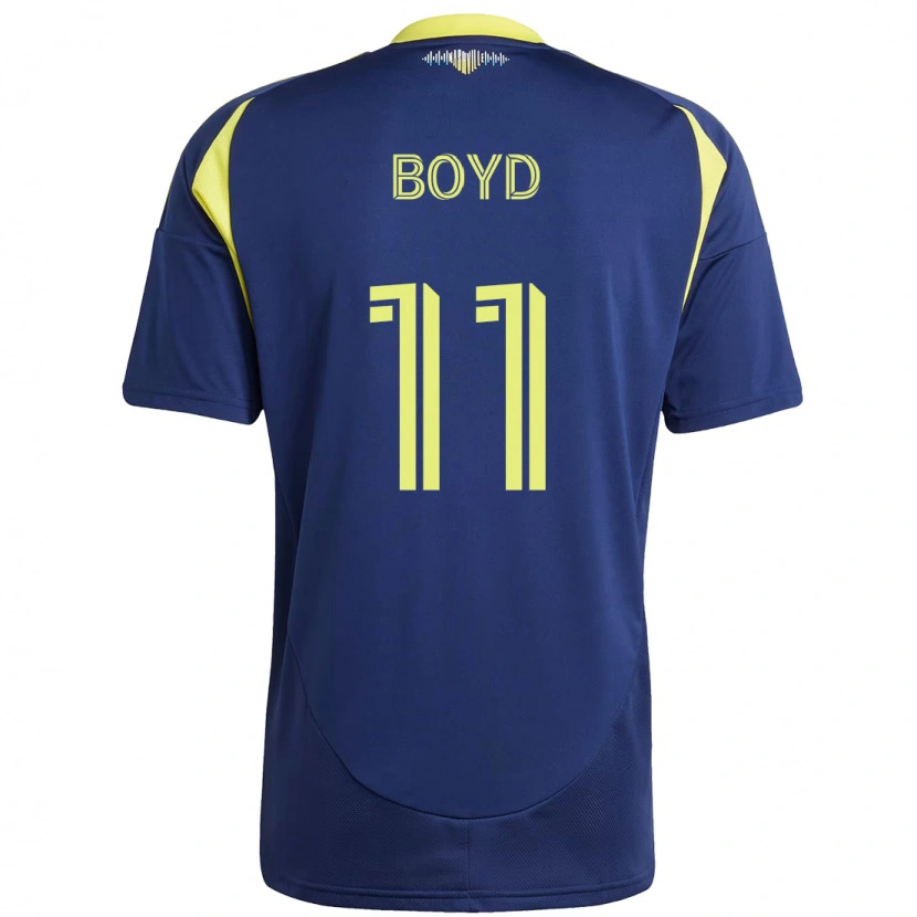 Danxen Damen Tyler Boyd #11 Marineblau Gelb Auswärtstrikot Trikot 2025/26 T-Shirt Österreich