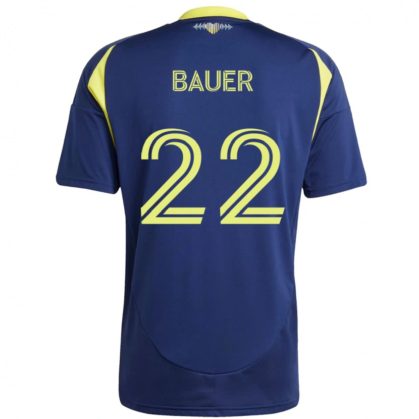 Danxen Damen Josh Bauer #22 Marineblau Gelb Auswärtstrikot Trikot 2025/26 T-Shirt Österreich