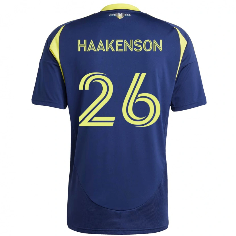 Danxen Damen Luke Haakenson #26 Marineblau Gelb Auswärtstrikot Trikot 2025/26 T-Shirt Österreich