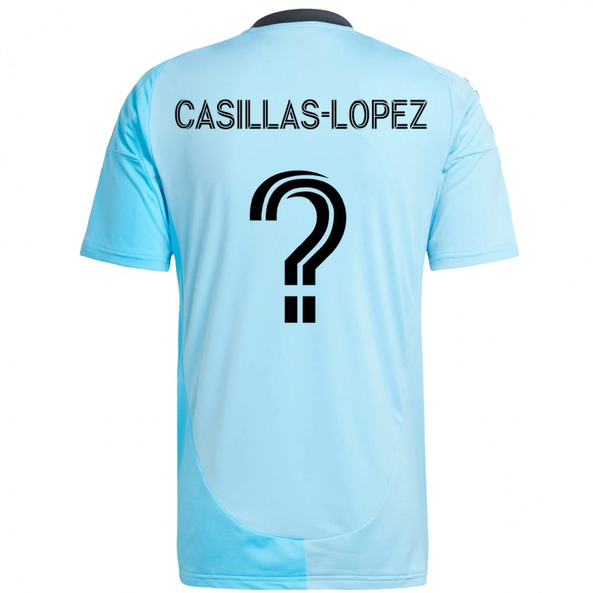 Danxen Damen Carlos Casillas-Lopez #0 Himmelblau Auswärtstrikot Trikot 2025/26 T-Shirt Österreich
