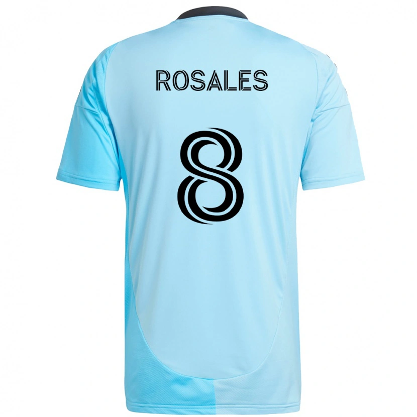 Danxen Damen Joseph Rosales #8 Himmelblau Auswärtstrikot Trikot 2025/26 T-Shirt Österreich