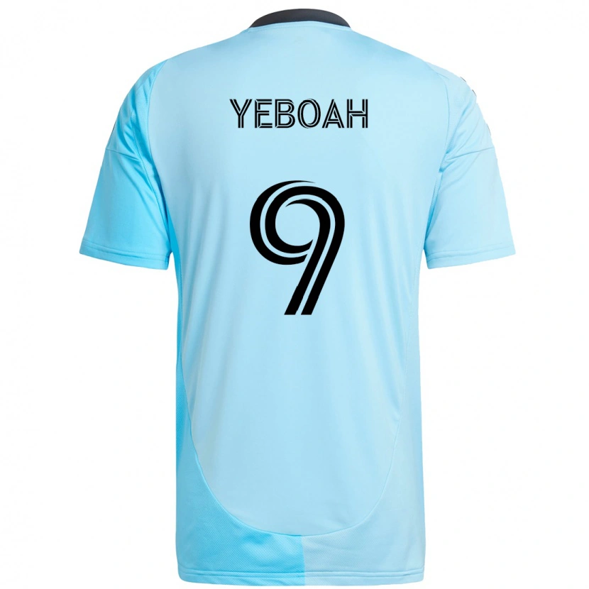 Danxen Damen Kelvin Yeboah #9 Himmelblau Auswärtstrikot Trikot 2025/26 T-Shirt Österreich