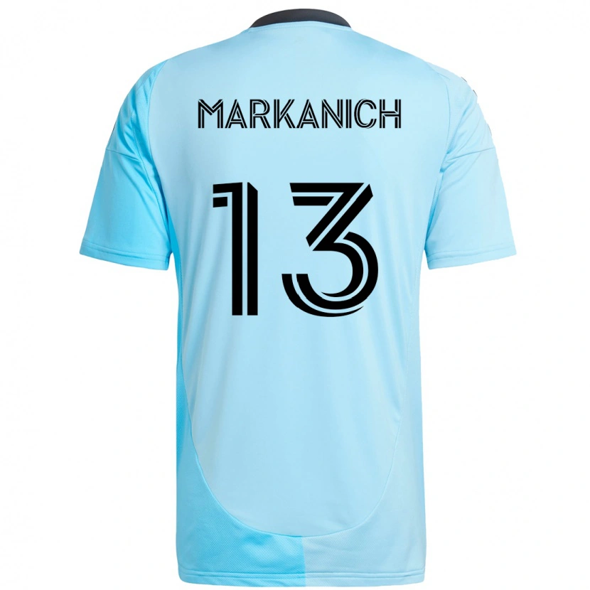 Danxen Damen Anthony Markanich Jr. #13 Himmelblau Auswärtstrikot Trikot 2025/26 T-Shirt Österreich