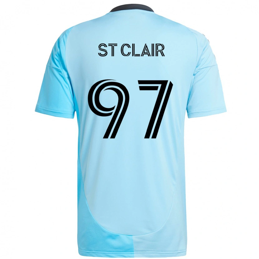 Danxen Damen Dayne St. Clair #97 Himmelblau Auswärtstrikot Trikot 2025/26 T-Shirt Österreich