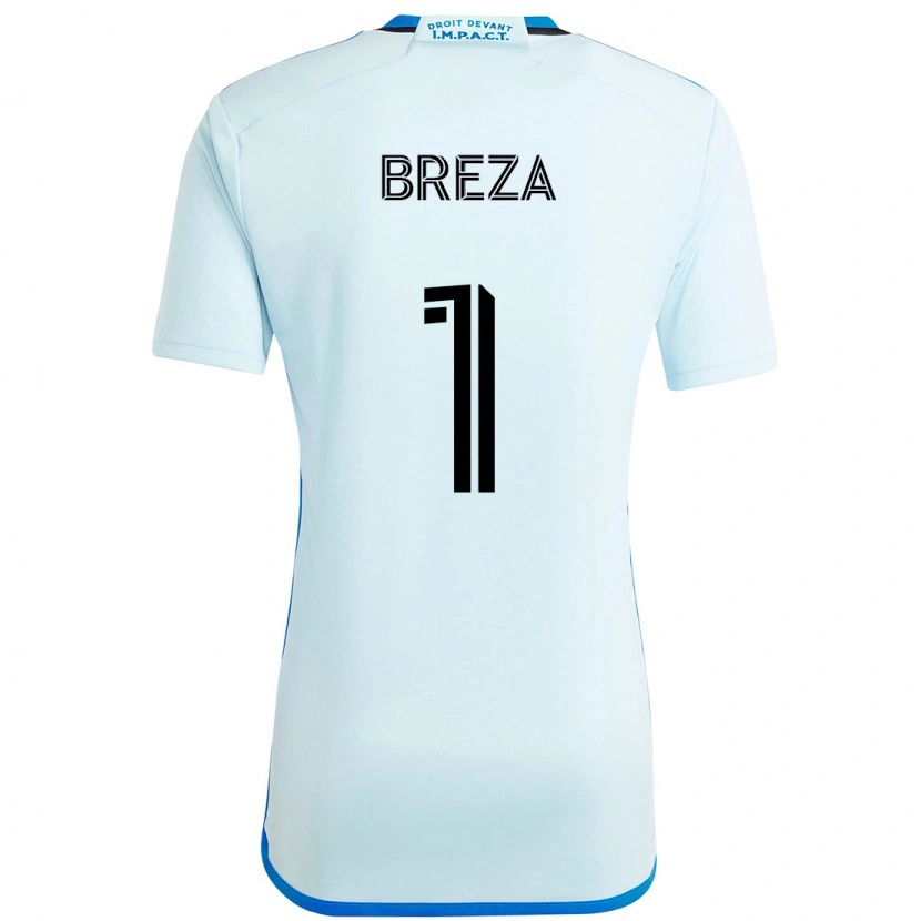 Danxen Damen Sebastian Breza #1 Himmelblau Dunkelblau Auswärtstrikot Trikot 2025/26 T-Shirt Österreich