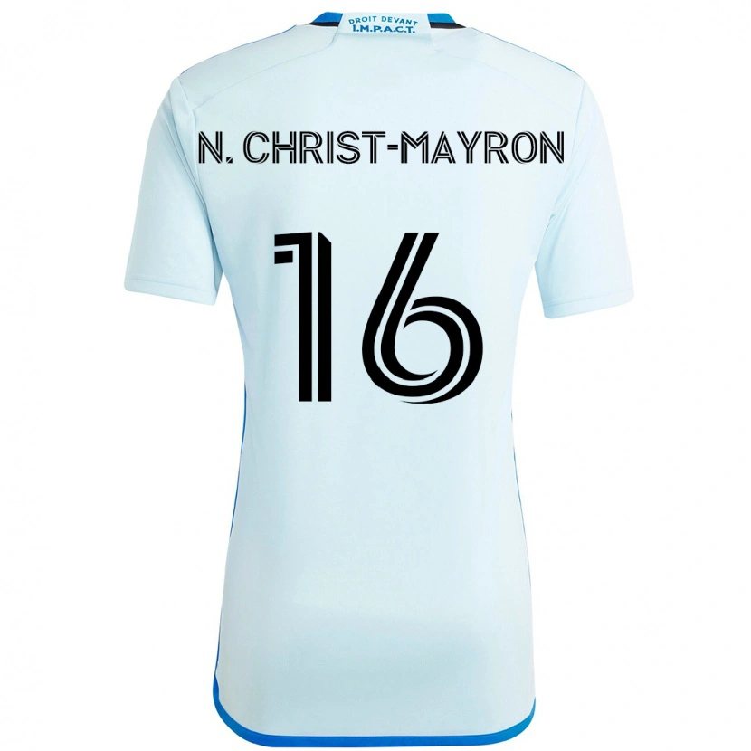 Danxen Damen Brou Aya N'ta Christ-Mayron #16 Himmelblau Dunkelblau Auswärtstrikot Trikot 2025/26 T-Shirt Österreich