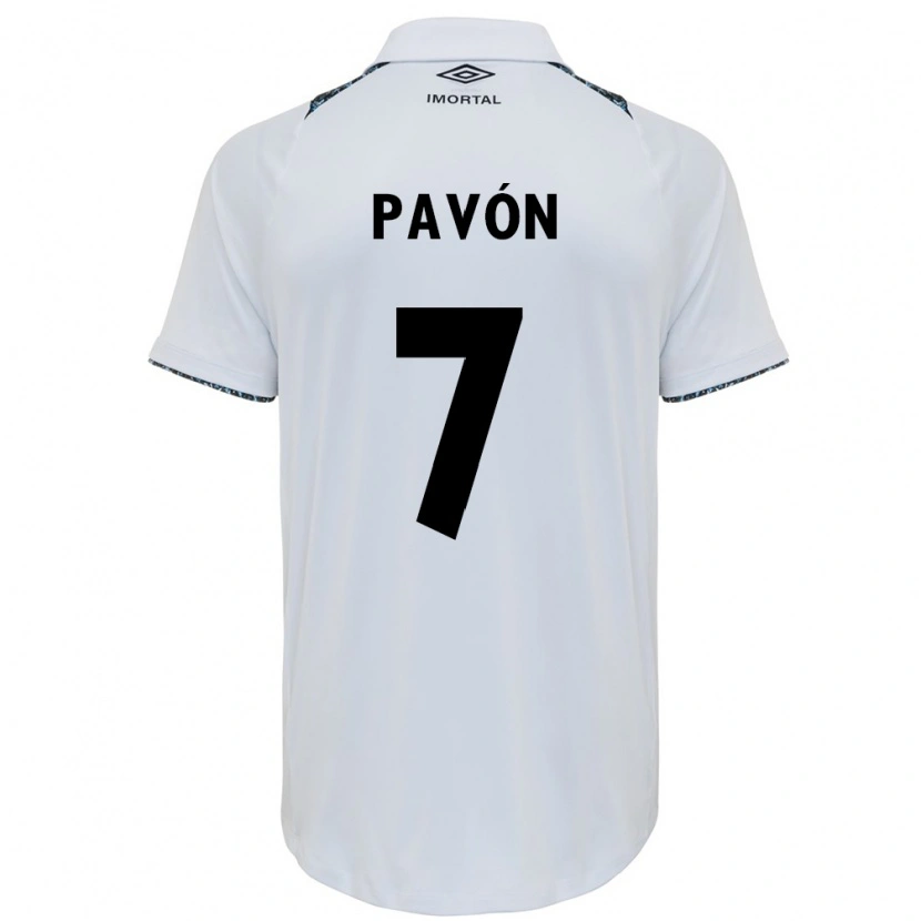 Danxen Damen Cristian Pavón #7 Weiß Blau Auswärtstrikot Trikot 2025/26 T-Shirt Österreich