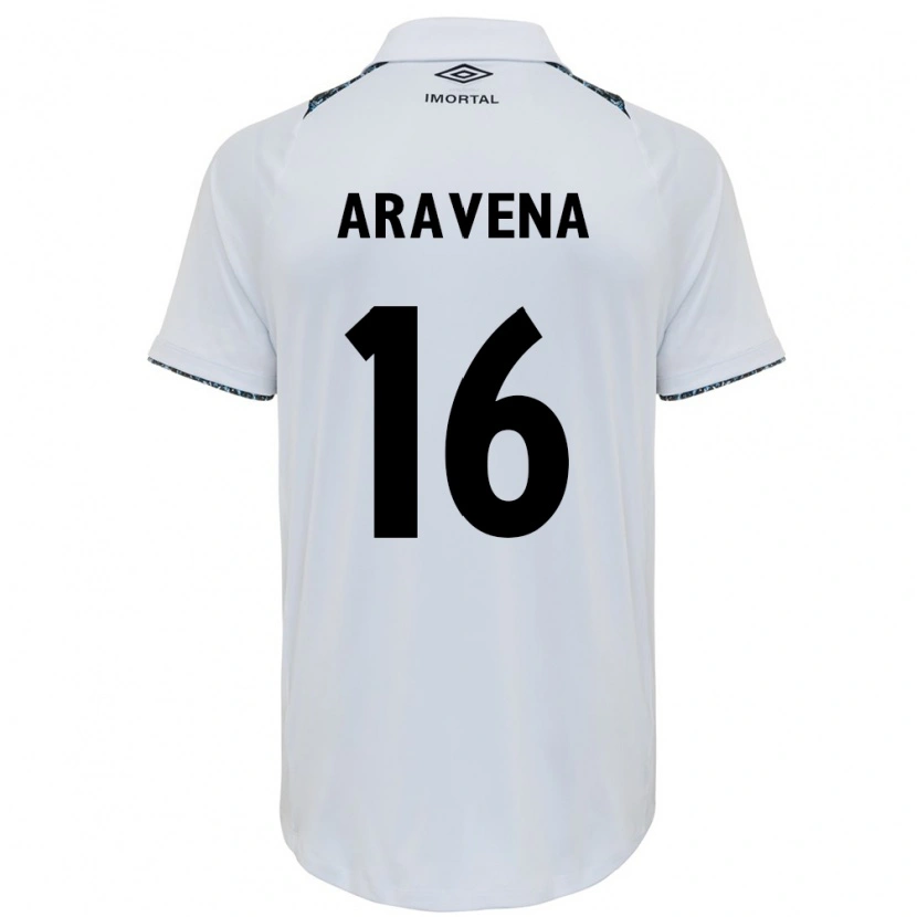 Danxen Damen Alexander Aravena #16 Weiß Blau Auswärtstrikot Trikot 2025/26 T-Shirt Österreich