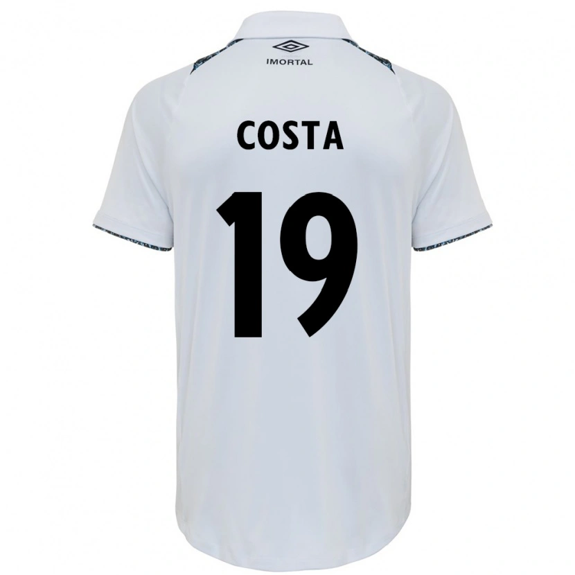 Danxen Damen Diego Costa #19 Weiß Blau Auswärtstrikot Trikot 2025/26 T-Shirt Österreich