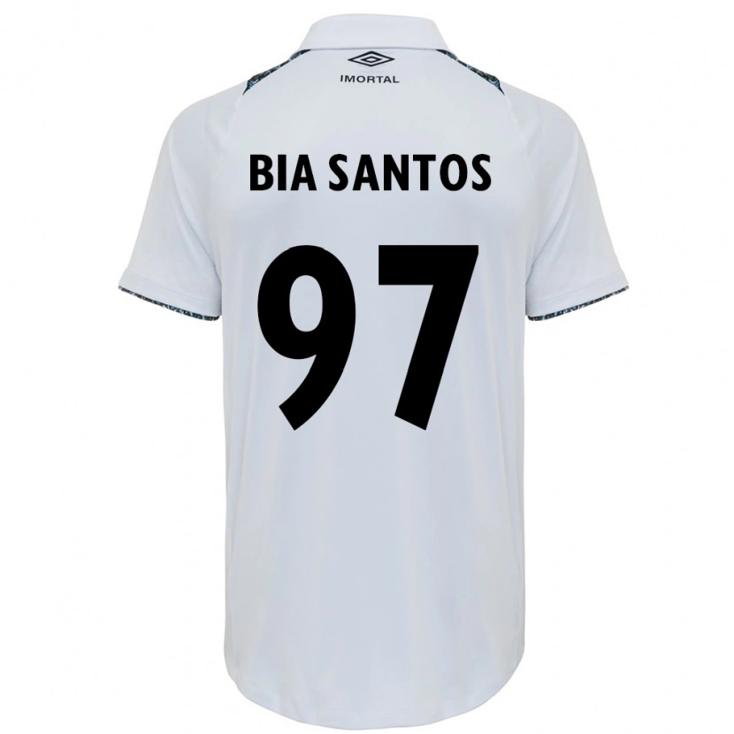 Danxen Damen Bia Santos #97 Weiß Blau Auswärtstrikot Trikot 2025/26 T-Shirt Österreich