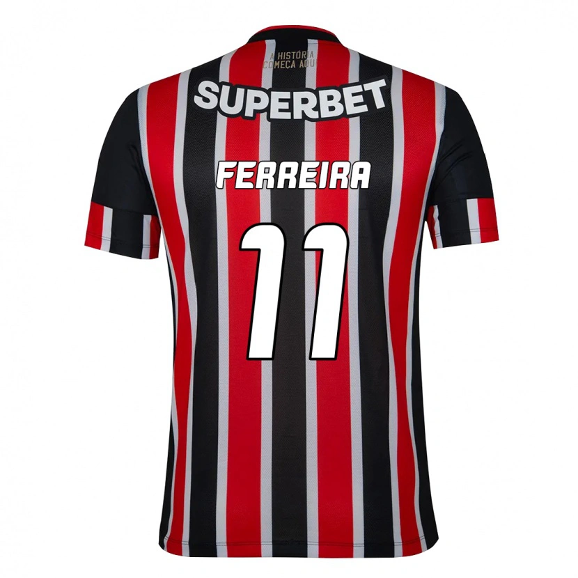 Danxen Damen Ferreirinha #11 Schwarz Rot Auswärtstrikot Trikot 2025/26 T-Shirt Österreich