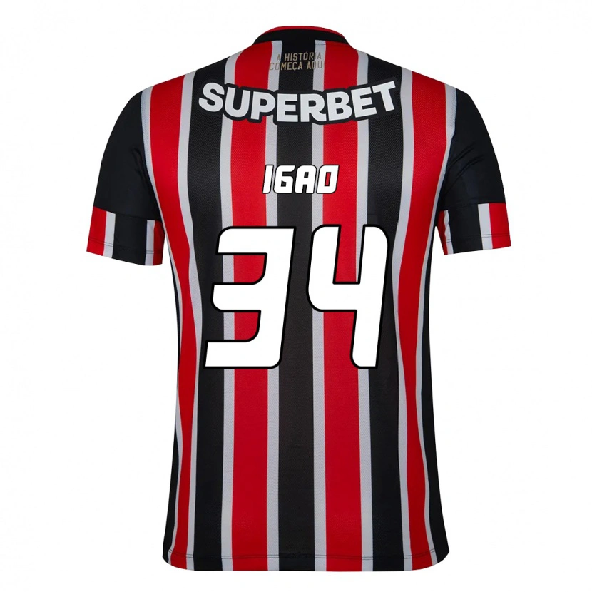 Danxen Damen Igão #34 Schwarz Rot Auswärtstrikot Trikot 2025/26 T-Shirt Österreich