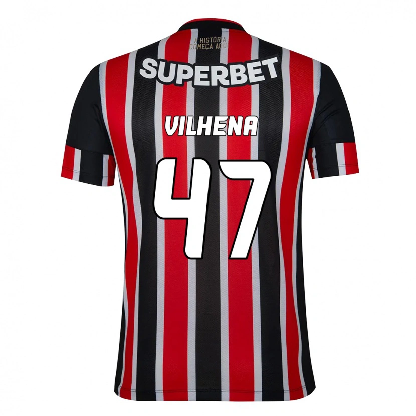 Danxen Damen Pedro Vilhena #47 Schwarz Rot Auswärtstrikot Trikot 2025/26 T-Shirt Österreich