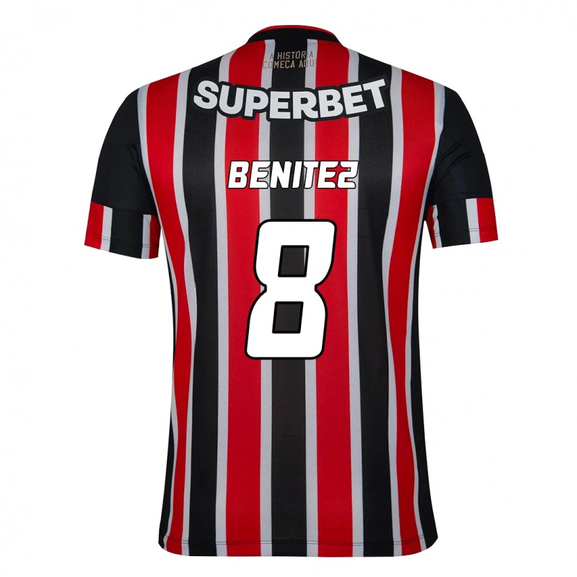 Danxen Damen Martin Benitez #8 Schwarz Rot Auswärtstrikot Trikot 2025/26 T-Shirt Österreich
