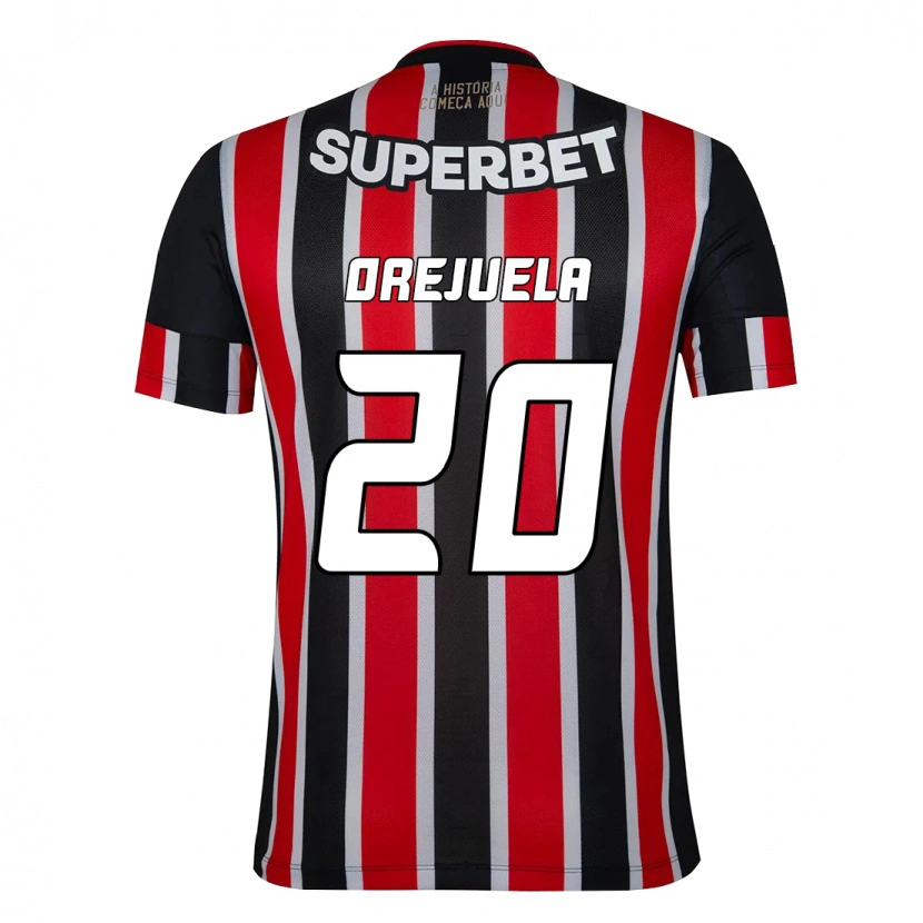 Danxen Damen Luis Manuel Orejuela #20 Schwarz Rot Auswärtstrikot Trikot 2025/26 T-Shirt Österreich