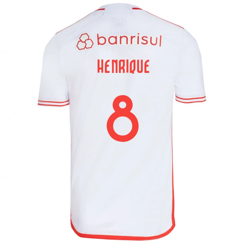 Danxen Damen Bruno Henrique #8 Weiß Rot Auswärtstrikot Trikot 2025/26 T-Shirt Österreich
