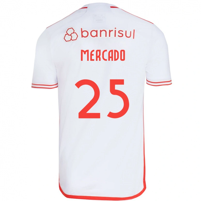 Danxen Damen Gabriel Mercado #25 Weiß Rot Auswärtstrikot Trikot 2025/26 T-Shirt Österreich